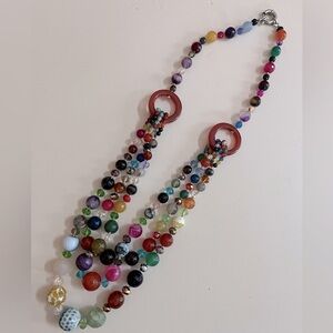 Anthropologie Glass Bead Necklace